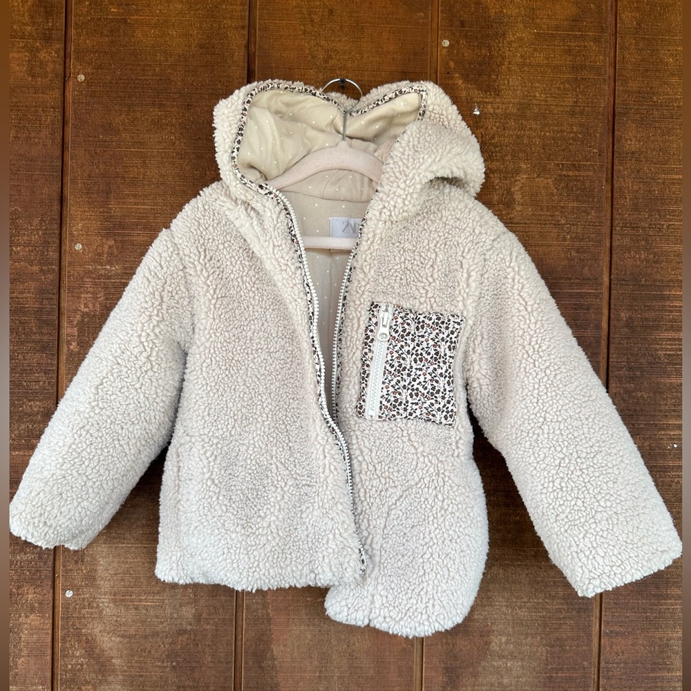 Zara sherpa coat